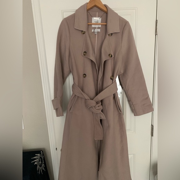 Ever New Beige Double-Breasted Trench Coat - Picture 2 of 6